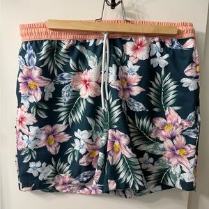 Public Record Peach Swim Shorts